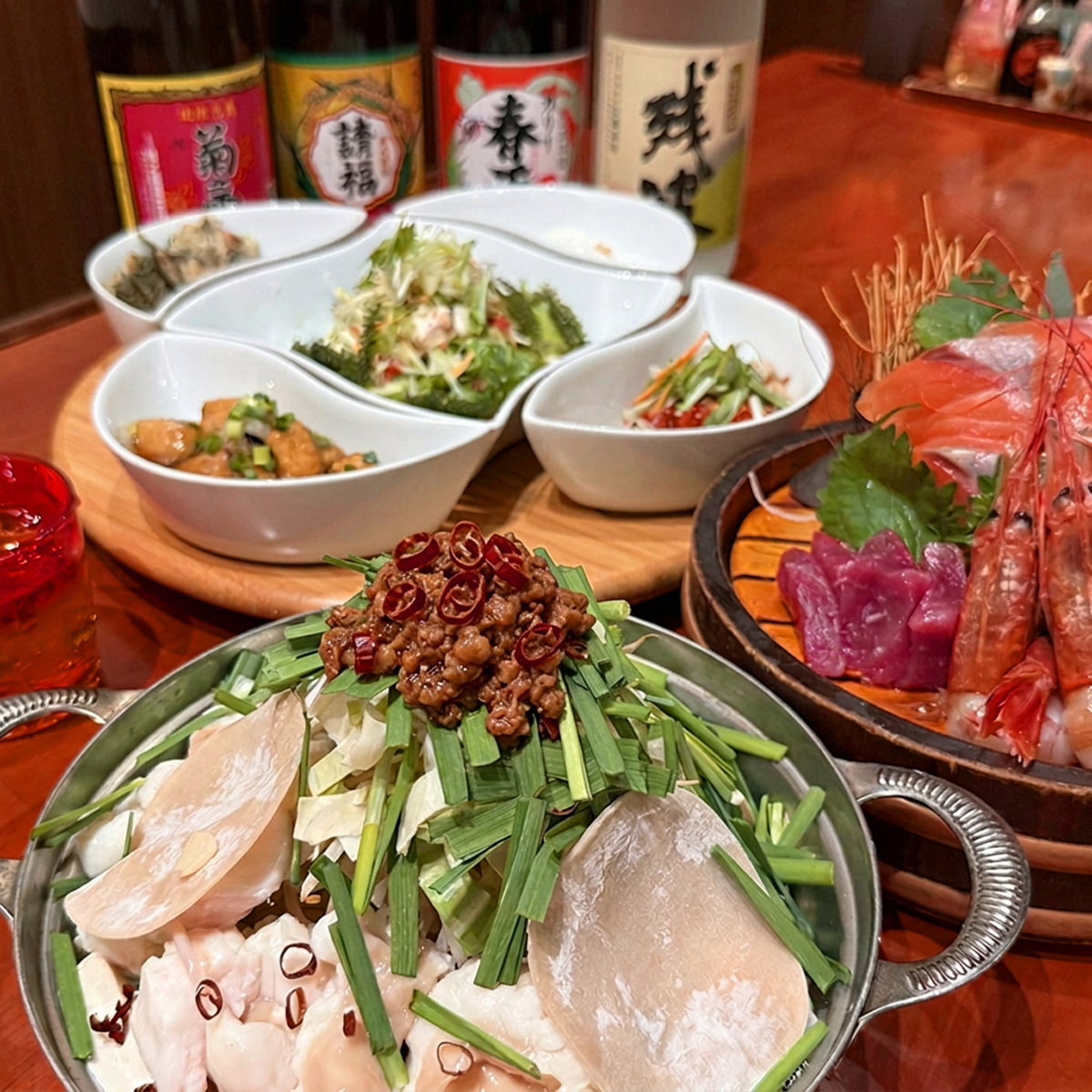 あぐー豚の台湾ミンチと国産もつの台湾もつ鍋コース